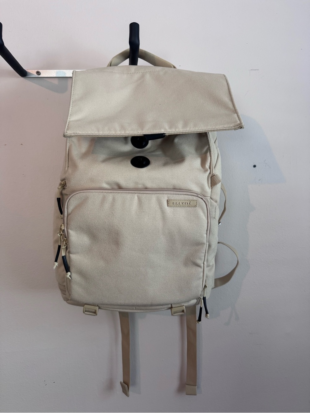 Brevite Cream Roll-Top Backpack — Men's Everyday Carry